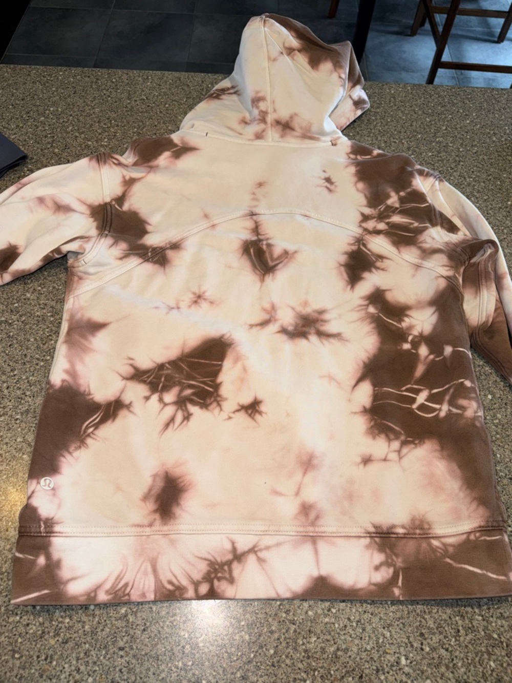 lululemon athletica Pink and Brown Tie-Dye Hoodie - Picture 3 of 3